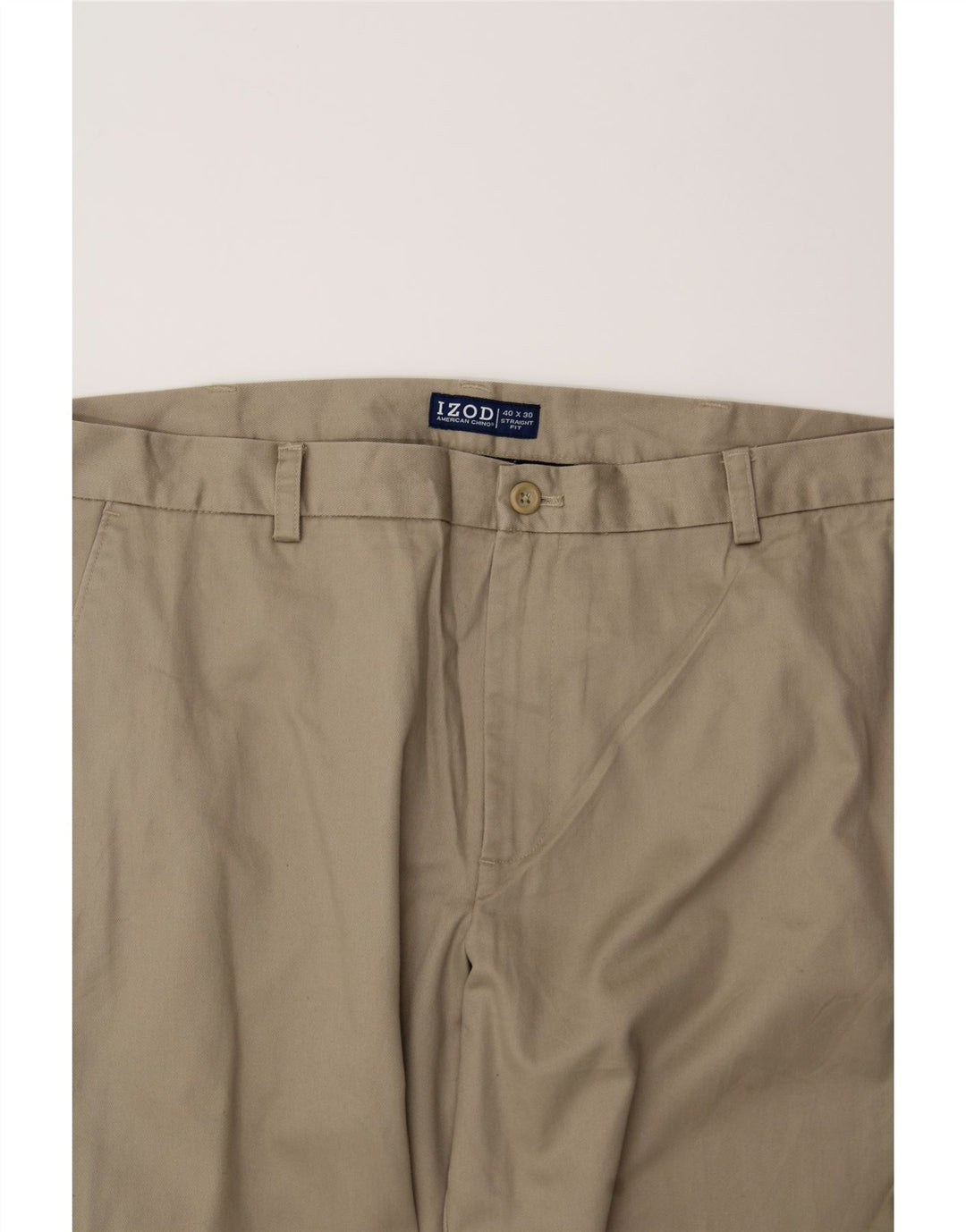 IZOD Mens Straight Chino Trousers W40 L30 Grey Cotton Vintage Izod and Second-Hand Izod from Messina Hembry 