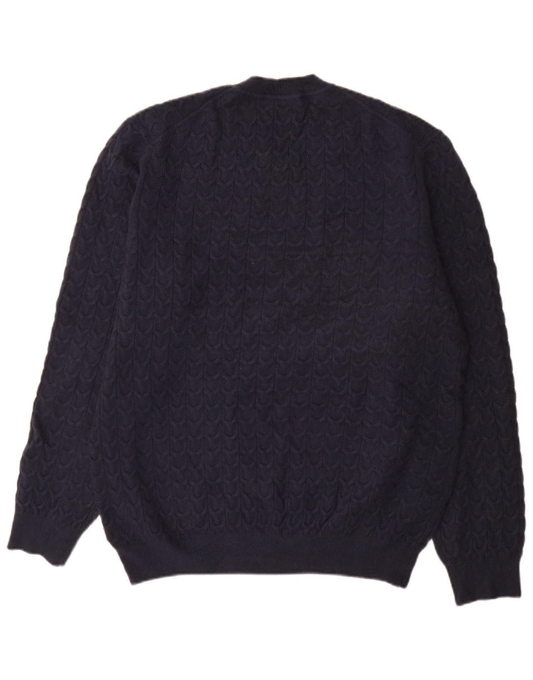 Suéter masculino Massimo Dutti com gola redonda XL azul marinho viscose