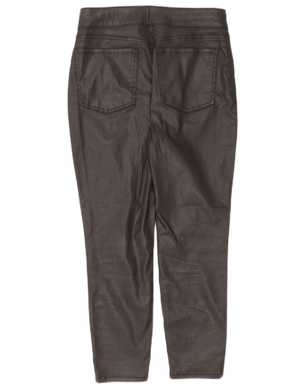 MINT VELVET Womens Cropped Jeans UK 12 Medium W28 L25 Black Cotton