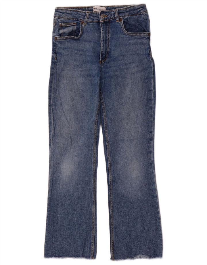 Zara Jeans Bootcut Feminino EU 38 Pequeno W28 L27 Azul