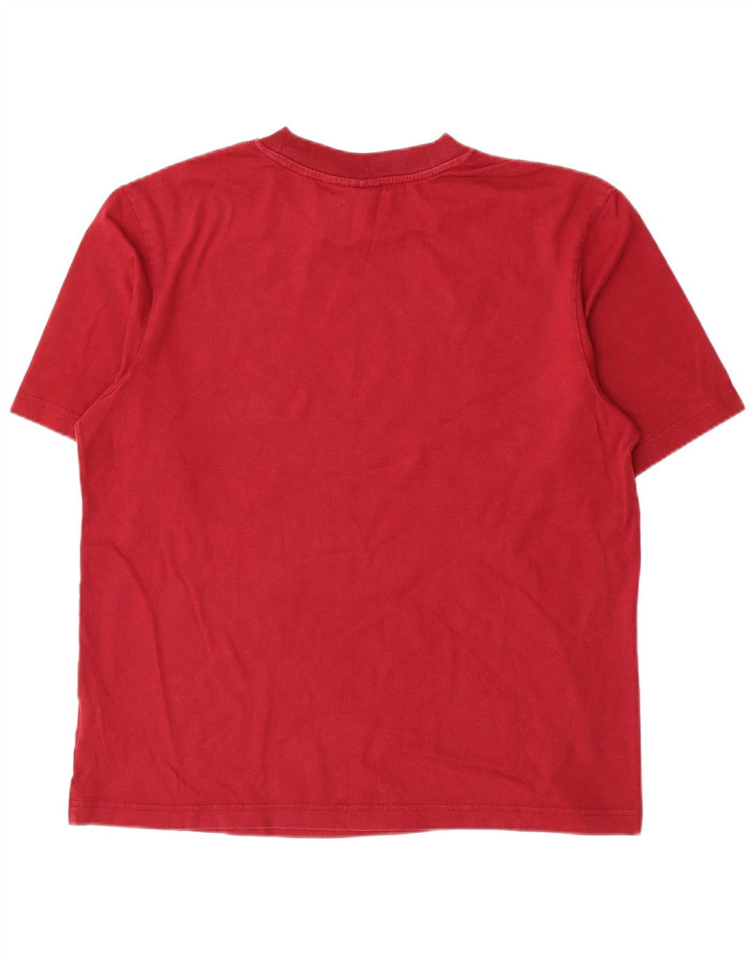 Adidas Mens Graphic T-Shirt Top Pequeno Algodão Vermelho