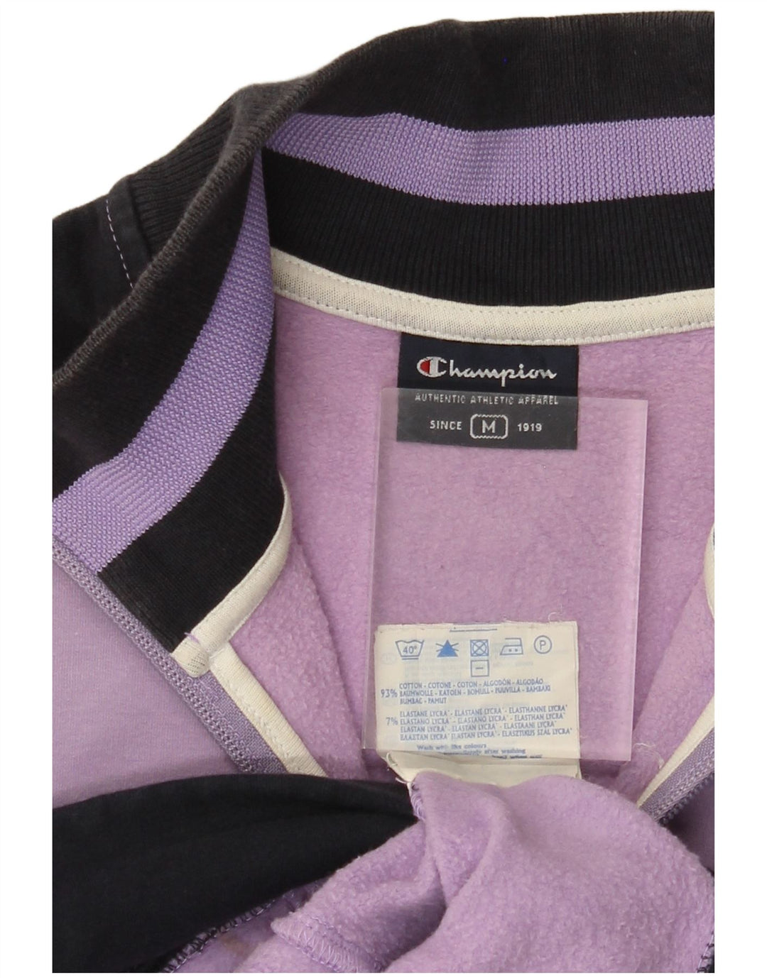 CHAMPION Jaqueta feminina de treino UK 12 bloco colorido roxo médio