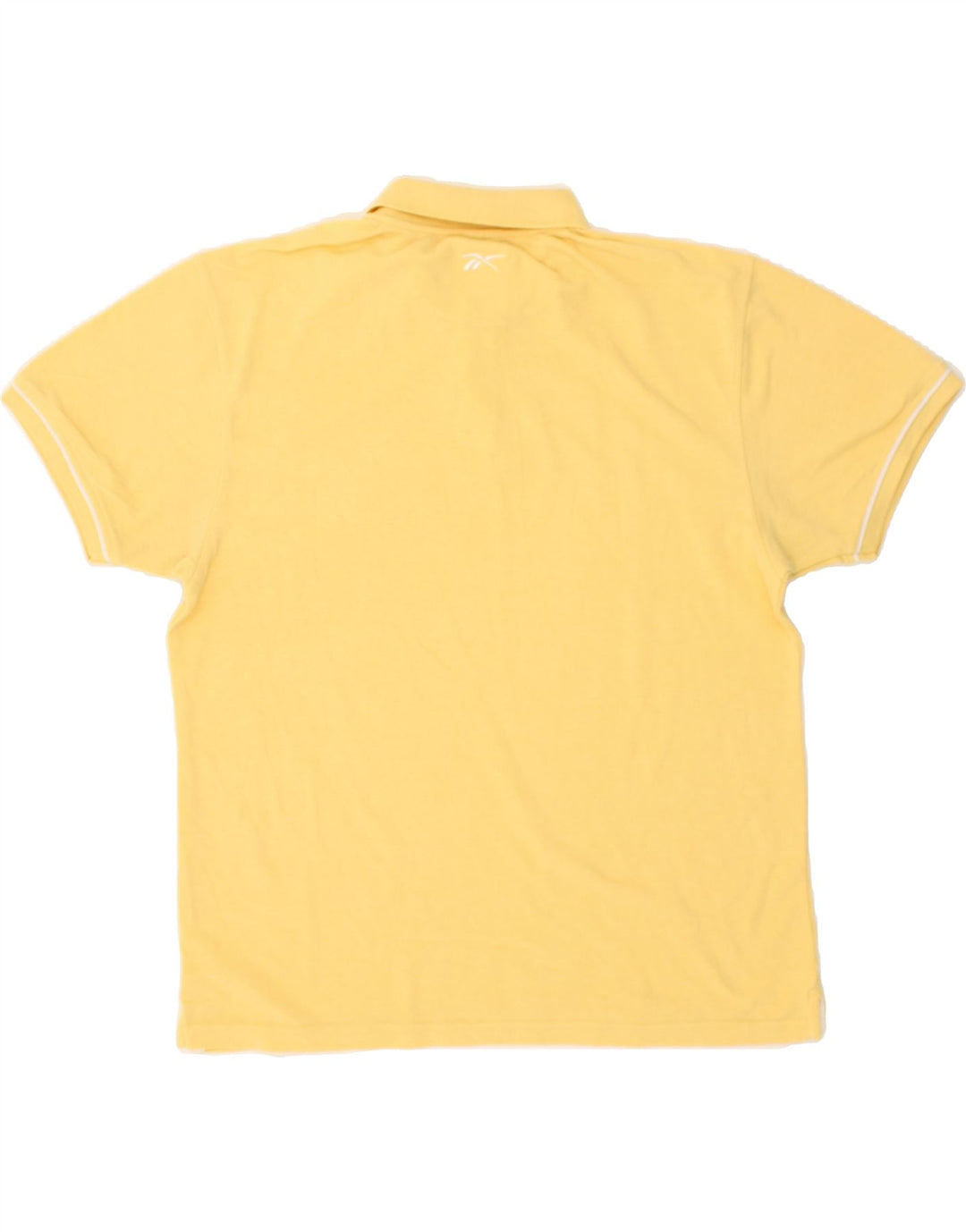 REEBOK Mens Polo Shirt XL Yellow Cotton Vintage Reebok and Second-Hand Reebok from Messina Hembry 