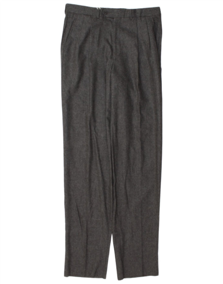 Calça masculina Basile Pegged Suit IT 48 Médio W32 L37 Lã Cinza