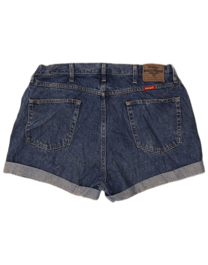 Shorts jeans Wrangler feminino de ajuste regular W40 2XL algodão azul