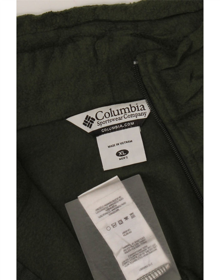 Jaqueta de lã masculina Columbia UK 42 XL cáqui poliéster