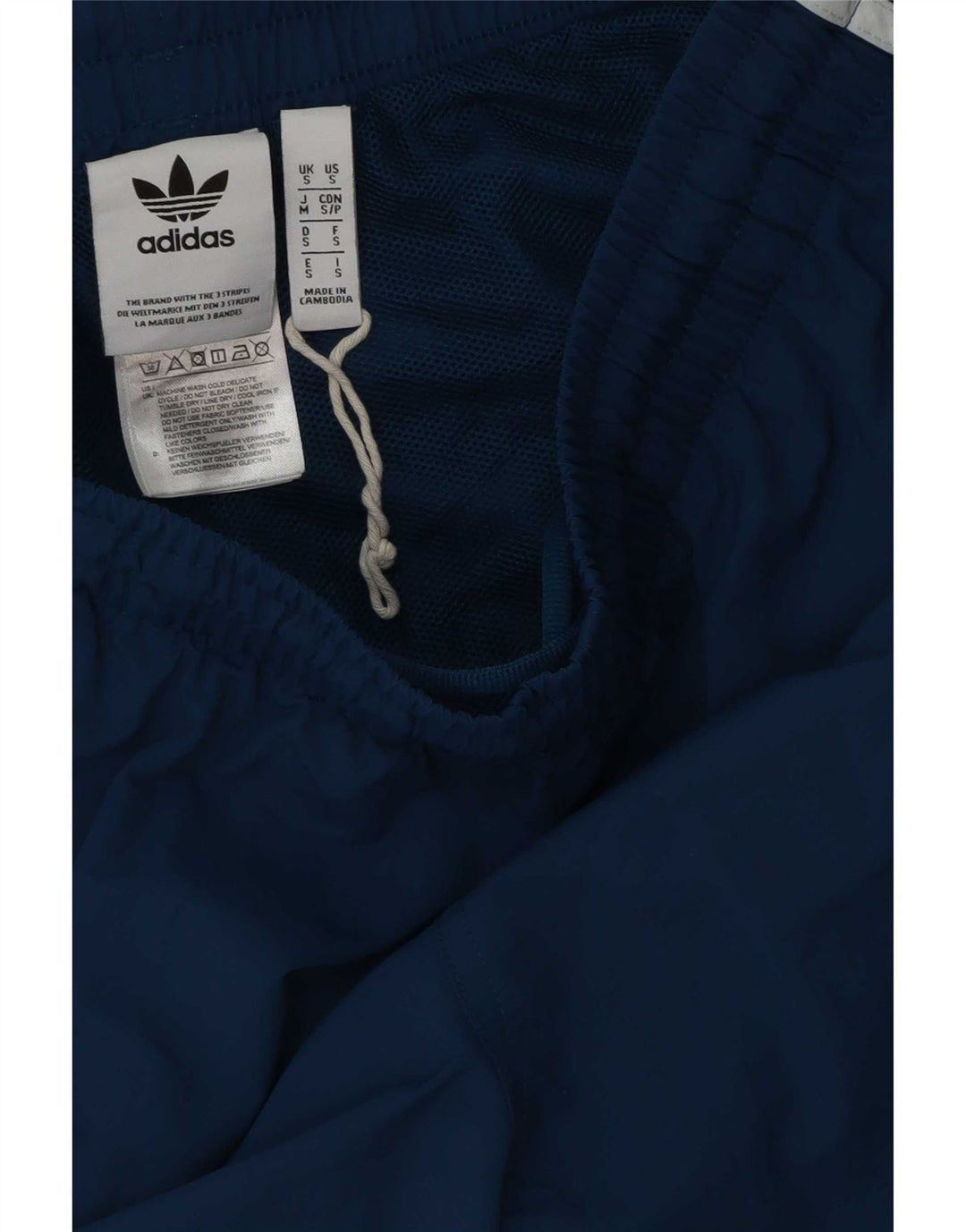 Adidas Mens Sport Shorts Pequeno Azul Poliéster Esportes