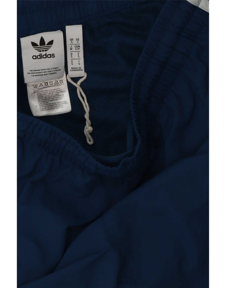 Adidas Mens Sport Shorts Pequeno Azul Poliéster Esportes