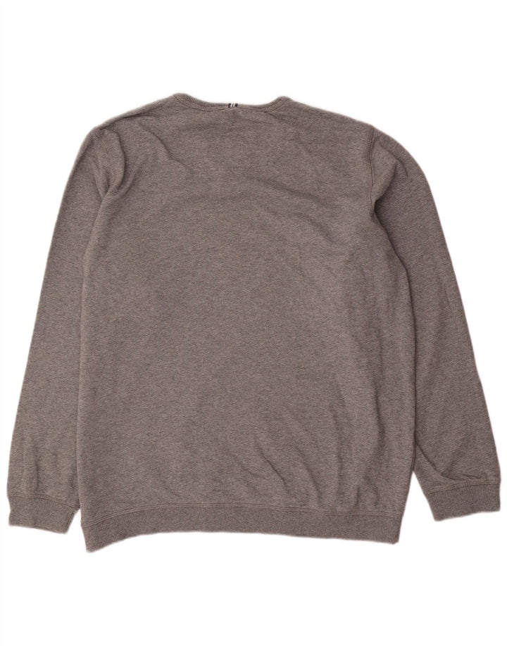 Moletom masculino Joules Jumper XL cinza manchado de algodão