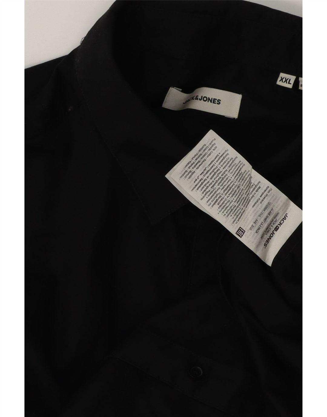 Camisa masculina Jack & Jones 2XL algodão preto