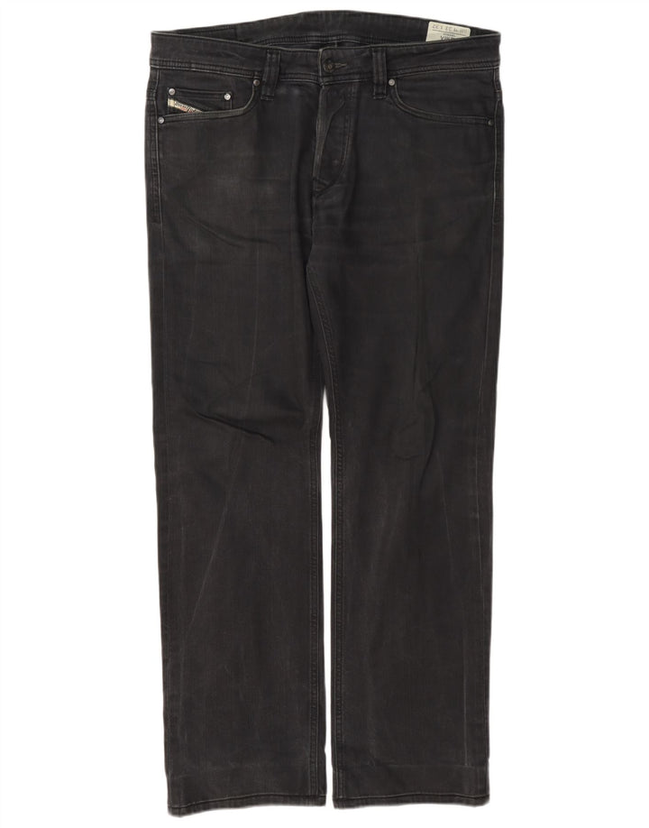 Diesel Masculino Viker Straight Jeans W33 L32 Algodão Cinza