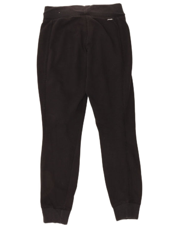 Adidas Womens Graphic Tracksuit Calças Joggers UK 4/6 XS Algodão Preto