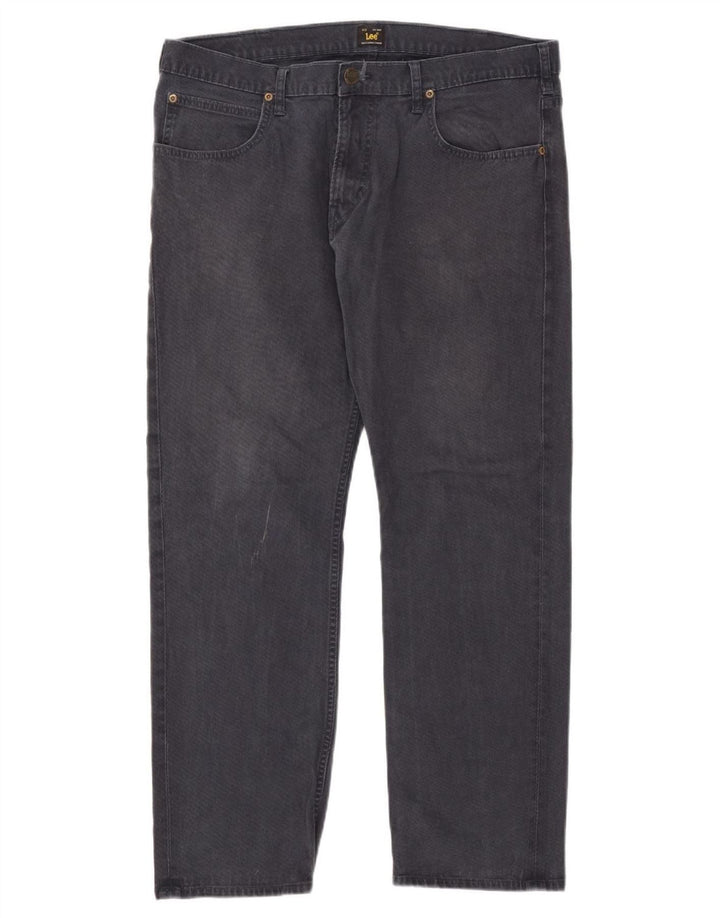Lee Mens Blake Straight Jeans W36 L30 Azul Algodão
