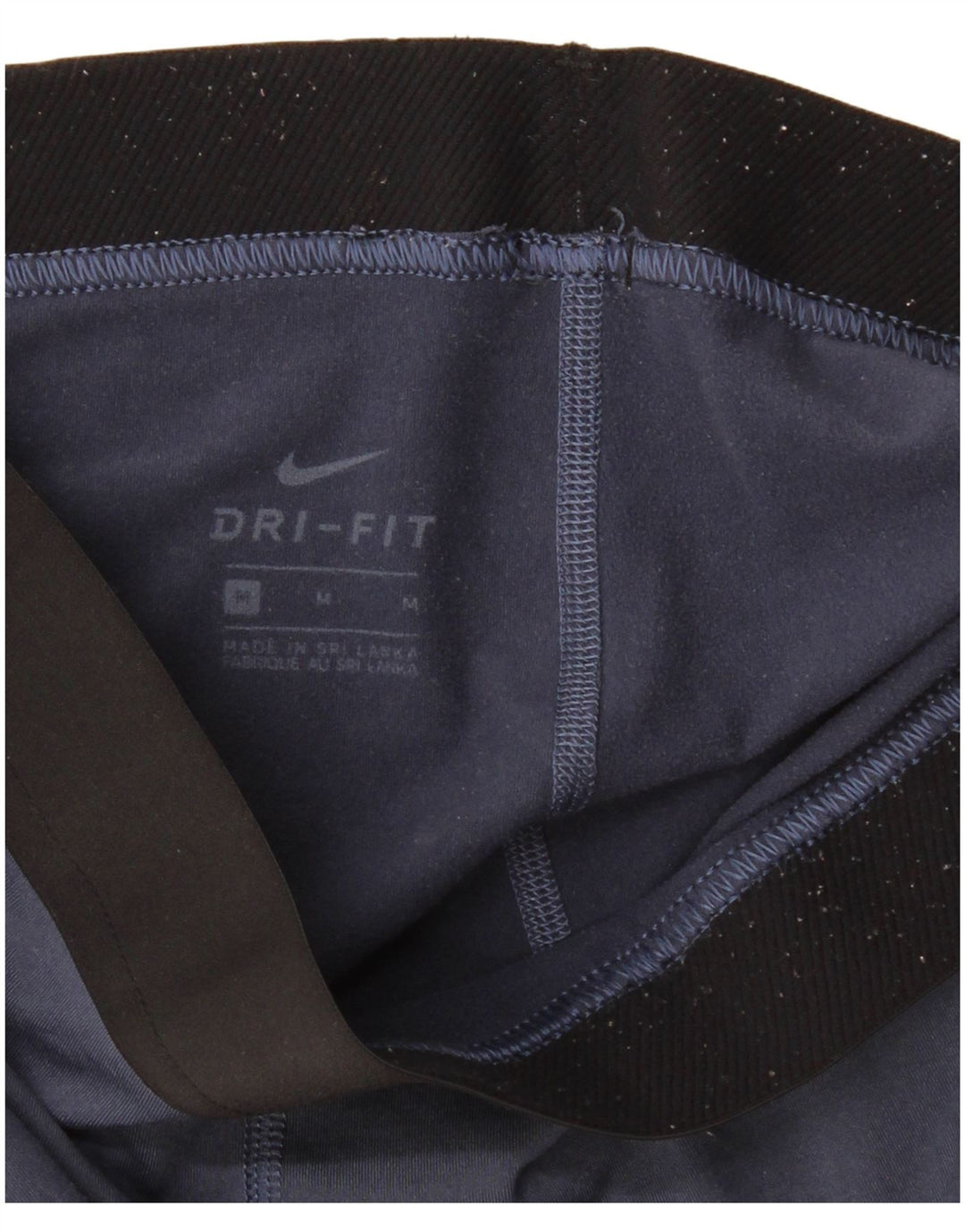 Leggings Nike Womens Dri Fit Graphic UK 12 Médio Azul Marinho Geométrico