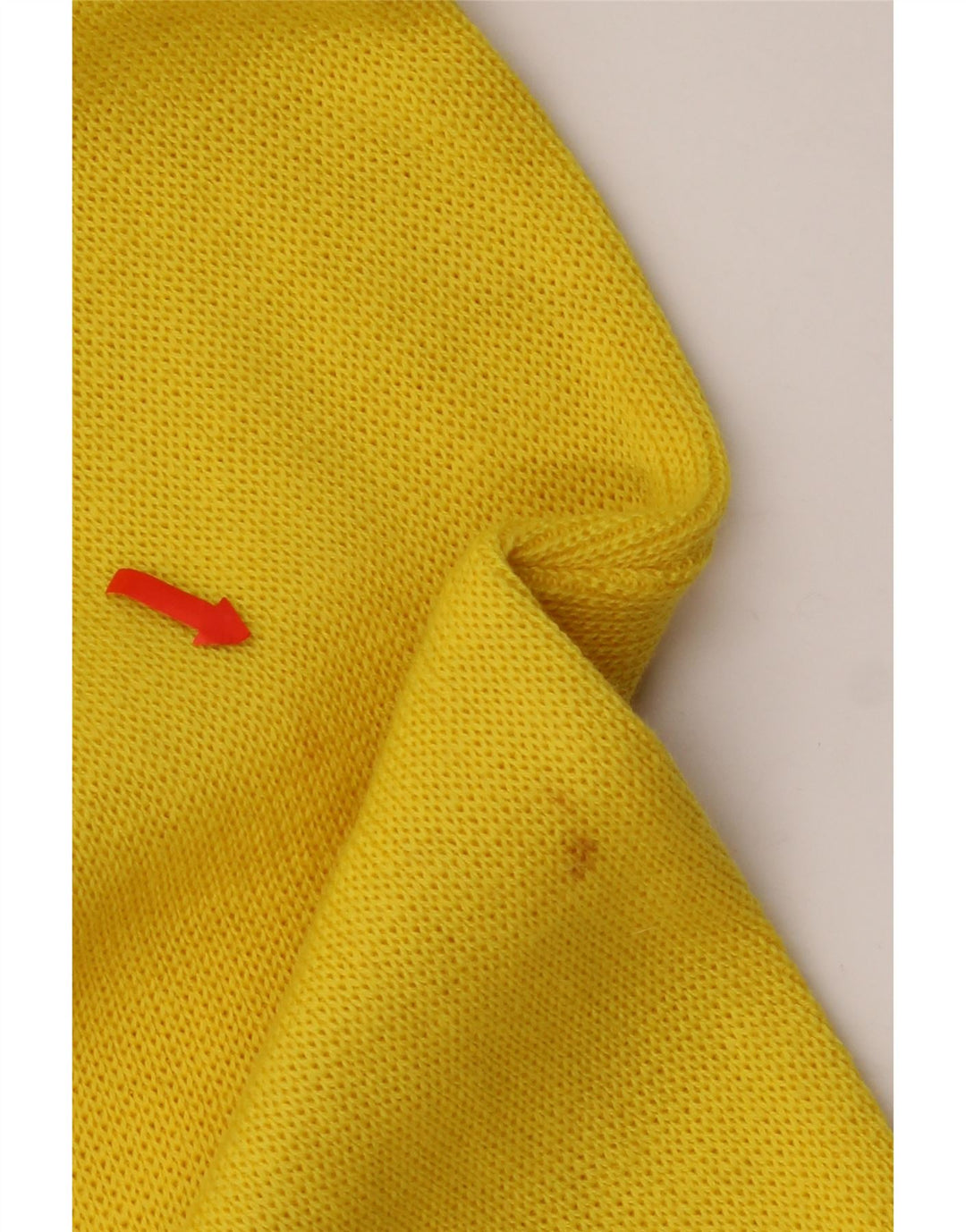 Suéter masculino vintage com zíper e pescoço IT 46 lã listrada amarela pequena