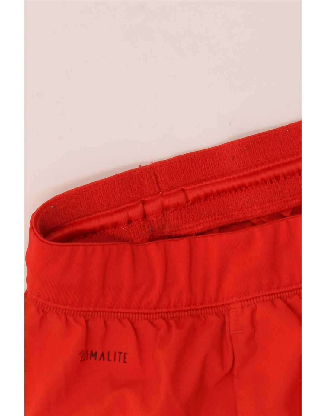 Adidas Mens Climalite Sport Shorts Pequeno Poliéster Colorblock Vermelho