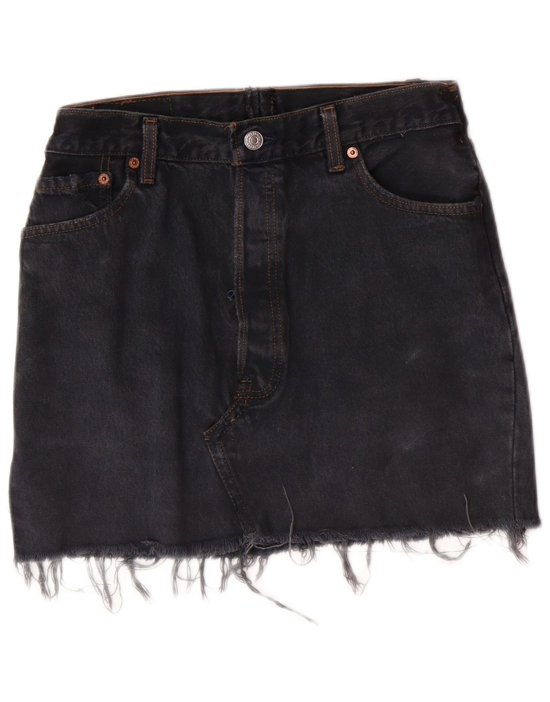 Saia jeans feminina LEVI'S W28 cinza médio