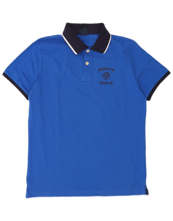 Camisa polo masculina North Sails 2XS azul colorblock algodão