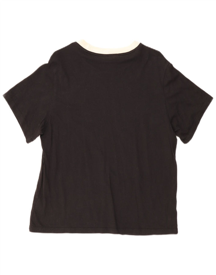 Camiseta Adidas Feminina Top UK 12 Médio Algodão Preto