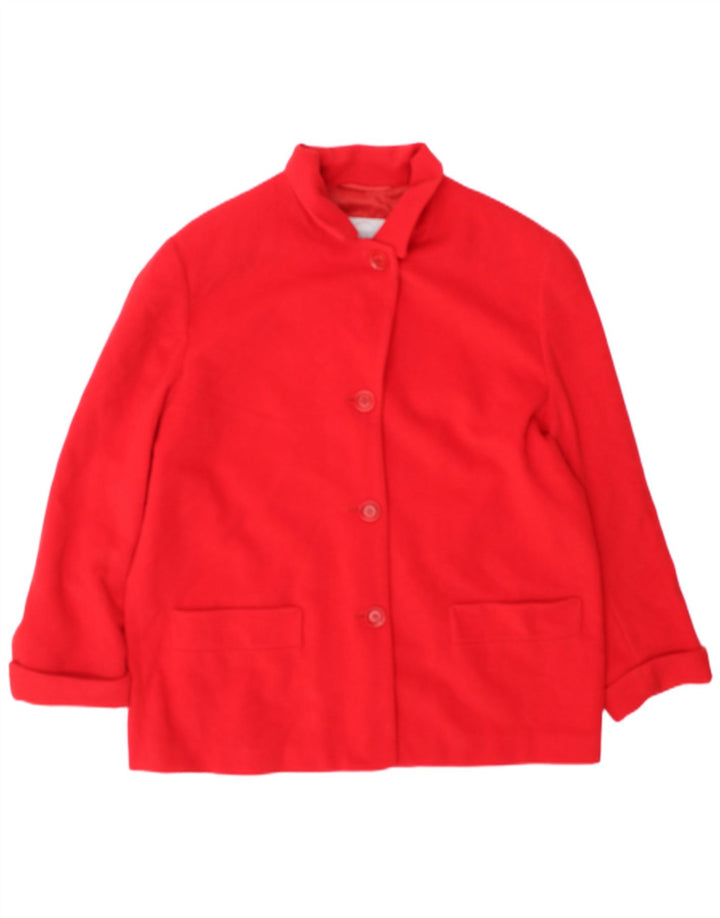 Jaqueta blazer feminina Bogner com 4 botões UK 18 XL vermelha