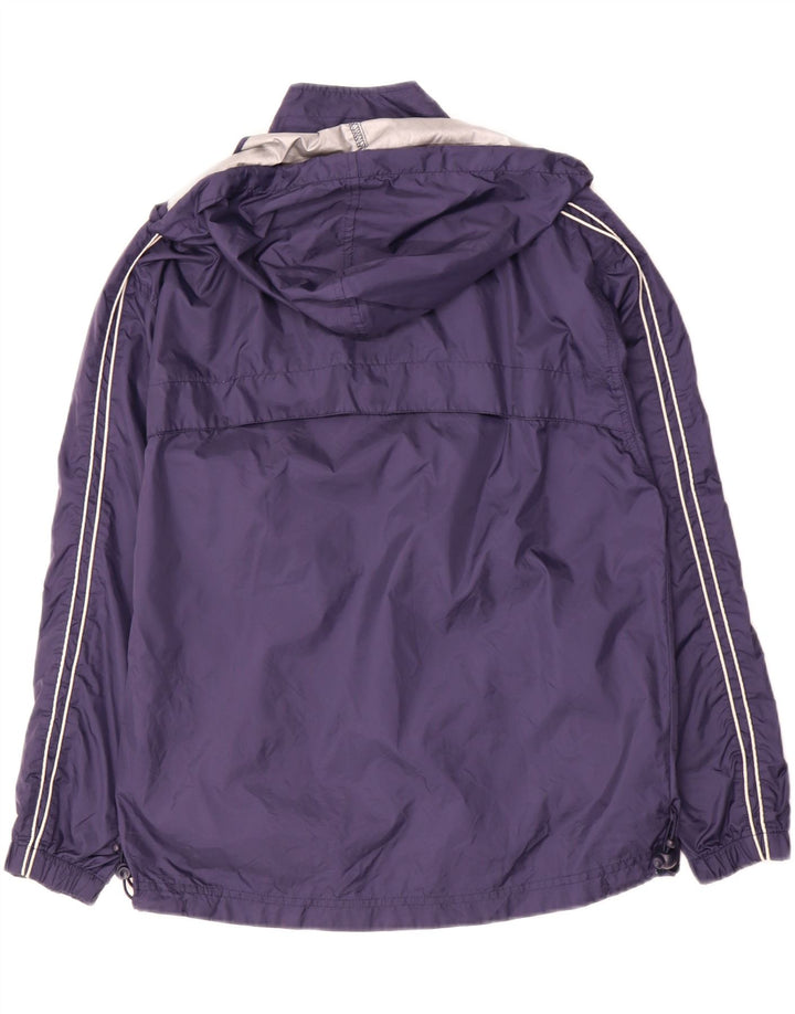 Jaqueta de chuva com capuz para meninos Umbro 12-13 anos XL azul marinho nylon