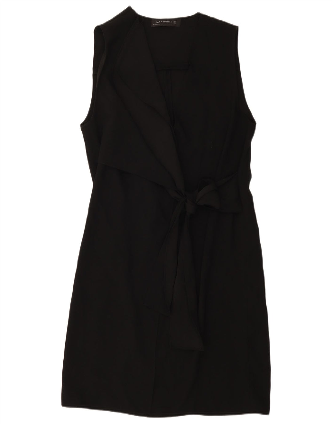 Vestido feminino sem mangas Zara UK 14 médio preto