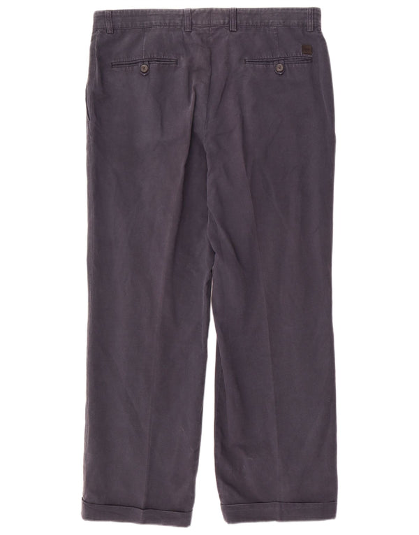 Calça Chino Masculina Hugo Boss IT 52 XL W36 L30 Algodão Azul Marinho