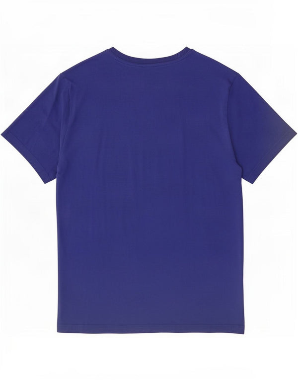 Reebok Mens Graphic T-Shirt Top Médio Algodão Azul
