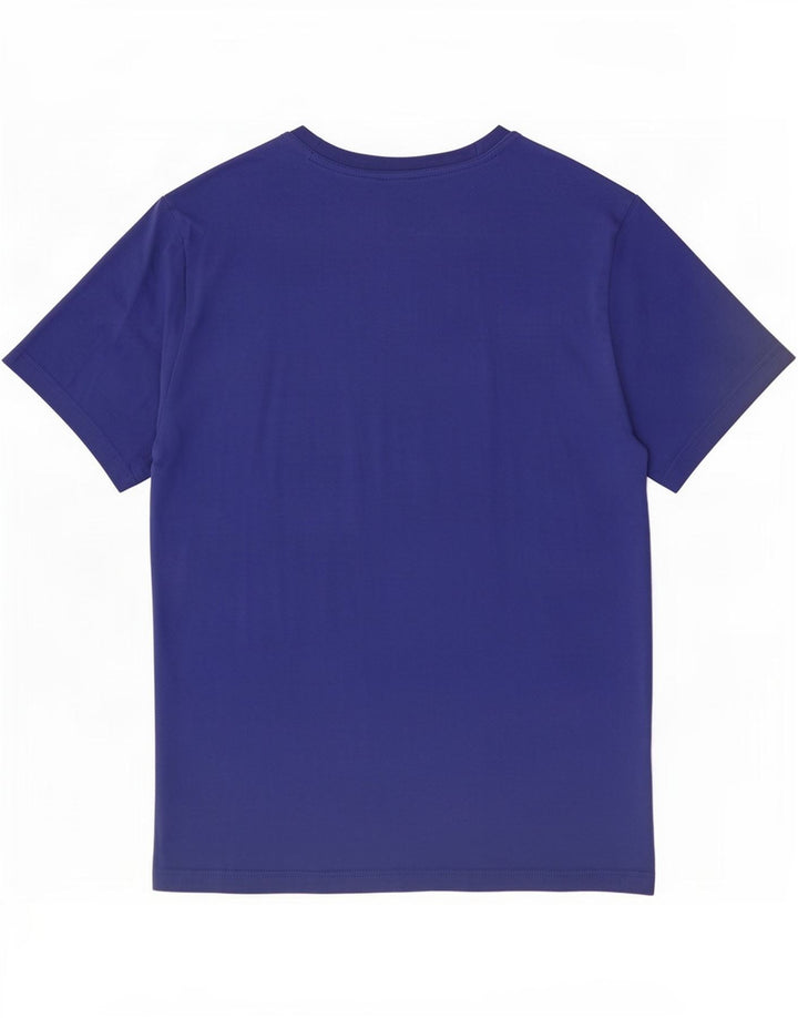Reebok Mens Graphic T-Shirt Top Médio Algodão Azul