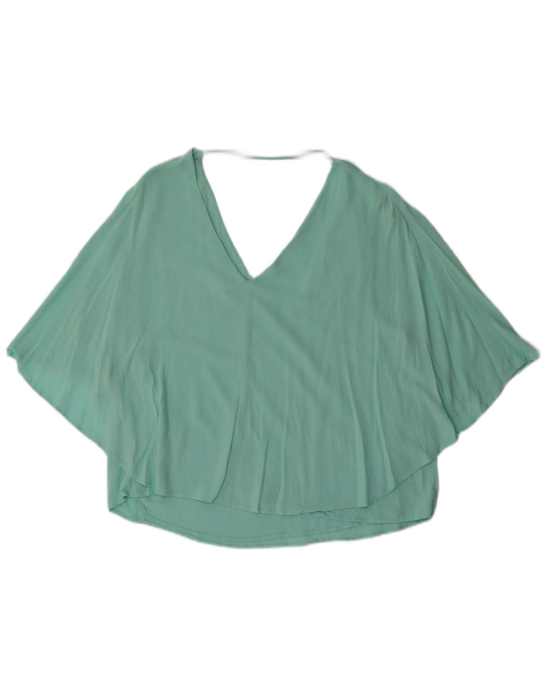 Blusa feminina Zara UK 14 grande turquesa