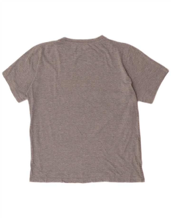Camiseta masculina Kappa Regular Fit gráfica cinza médio
