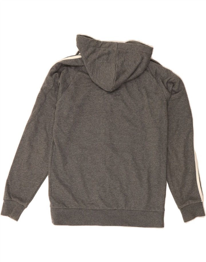 ADIDAS Mens Graphic Zip Hoodie Sweater Medium Grey Cotton Vintage Adidas and Second-Hand Adidas from Messina Hembry 