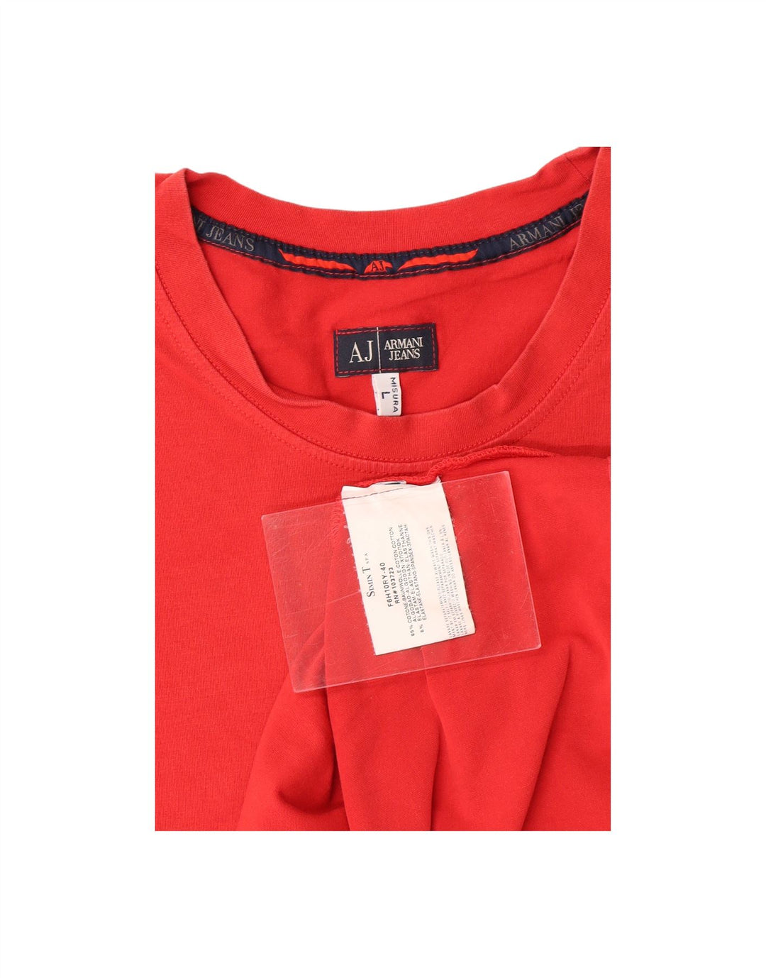 Camiseta masculina ARMANI JEANS grande algodão vermelho