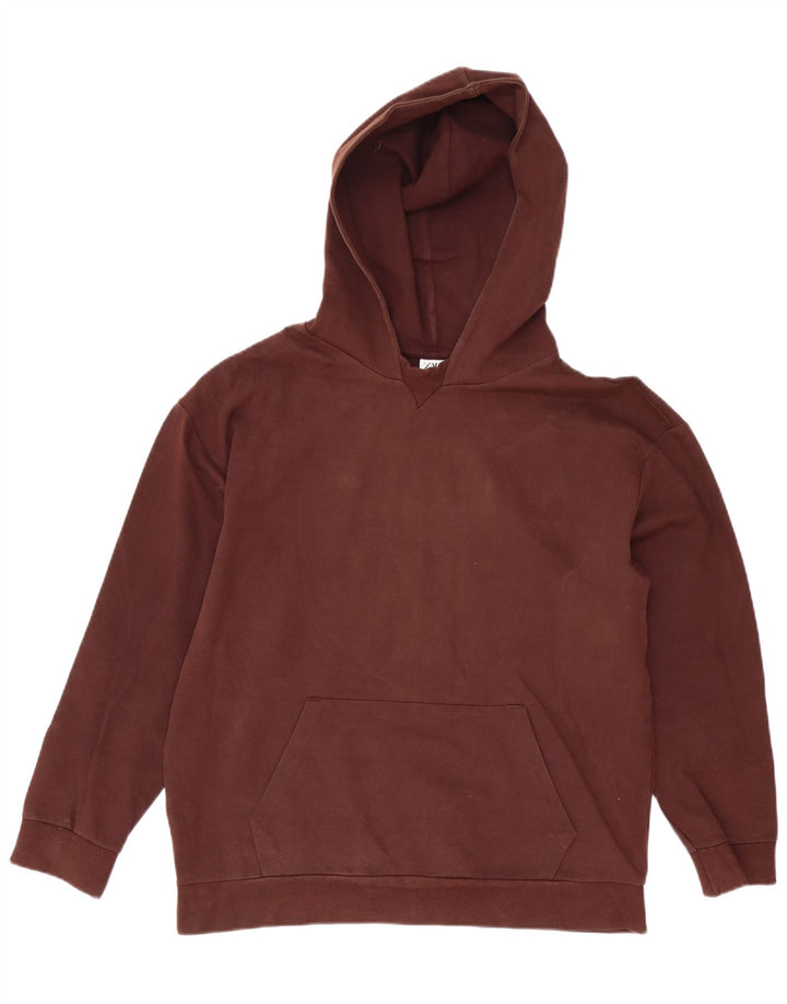 Zara Suéter masculino com capuz grande marrom