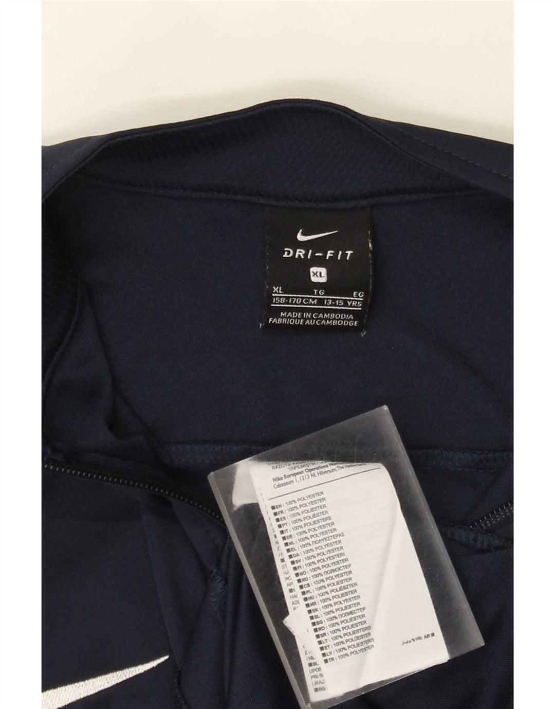 Jaqueta Nike Boys Tracksuit Top 13-14 Anos XL Azul Marinho Poliéster
