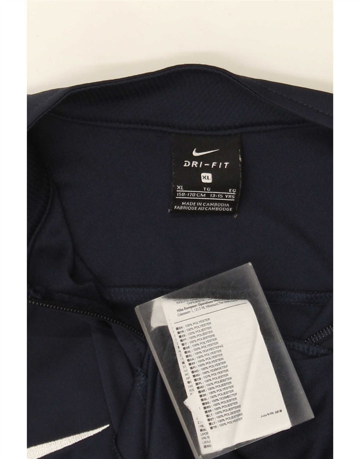 Jaqueta Nike Boys Tracksuit Top 13-14 Anos XL Azul Marinho Poliéster