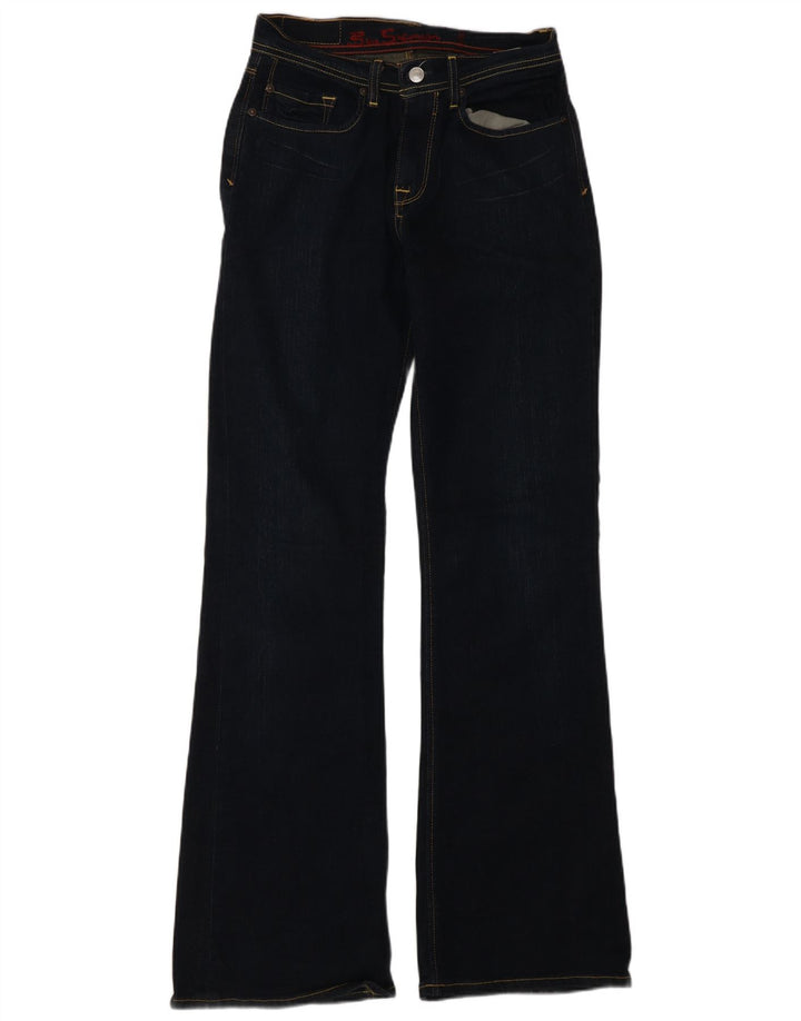 Calça jeans feminina Ben Sherman W28 L32 azul marinho algodão