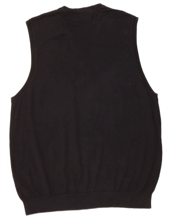 Regata masculina Marks & Spencer com colete XL de algodão preto