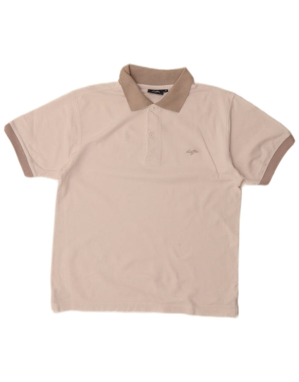 Lotto Mens Polo Shirt Medium White Colourblock