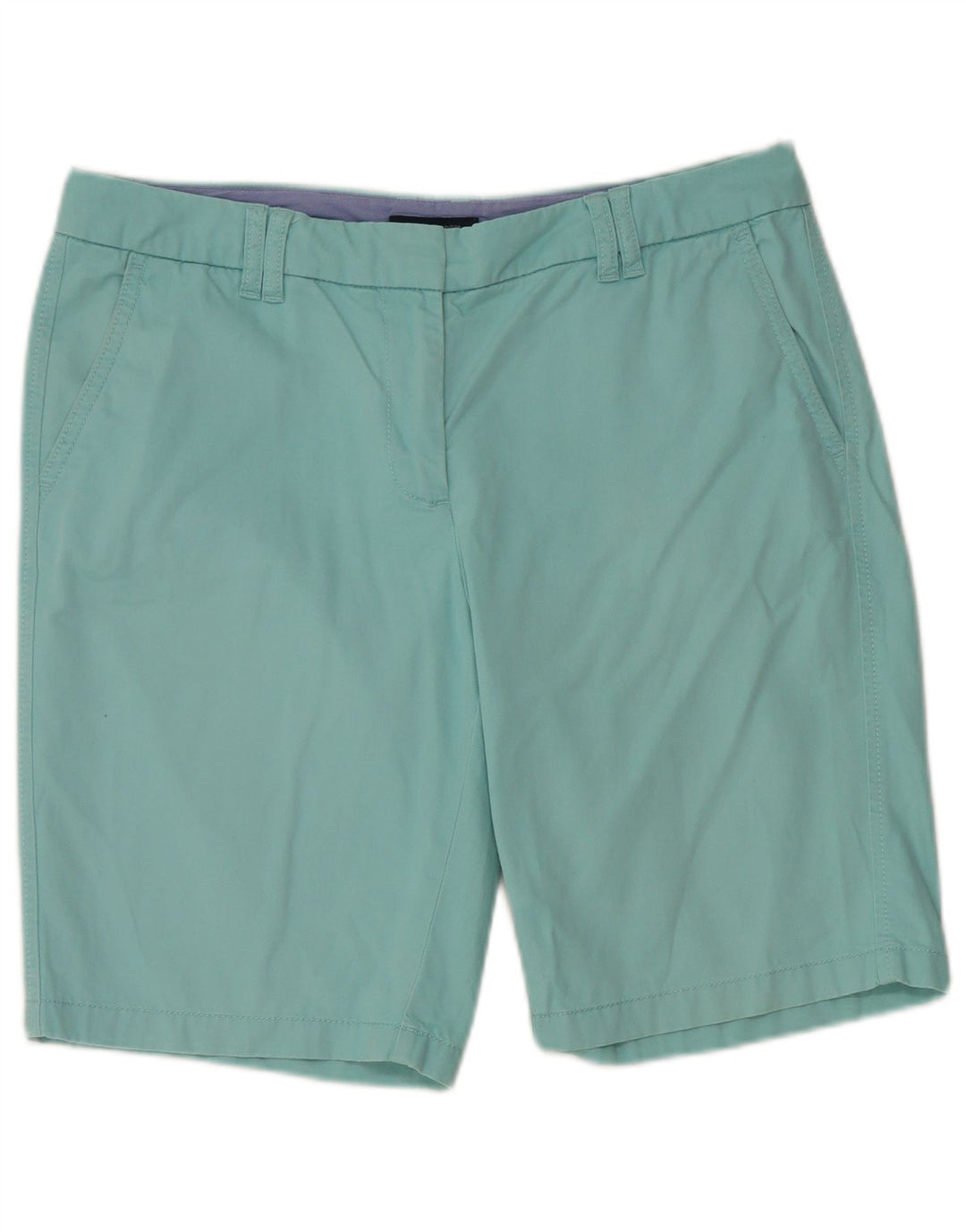 Shorts Chino feminino Tommy Hilfiger EUA 8 médio W32 algodão turquesa