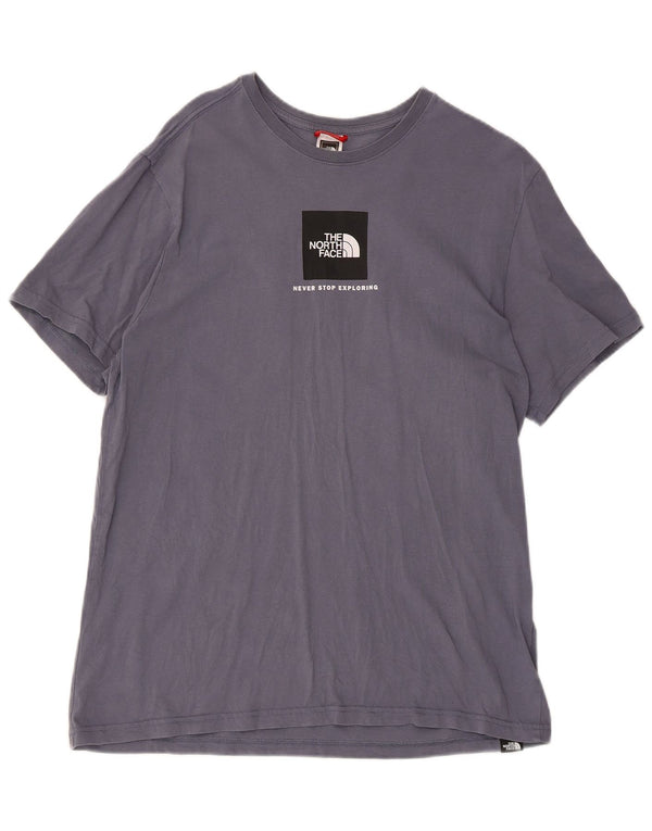 Camiseta gráfica masculina The North Face grande algodão cinza