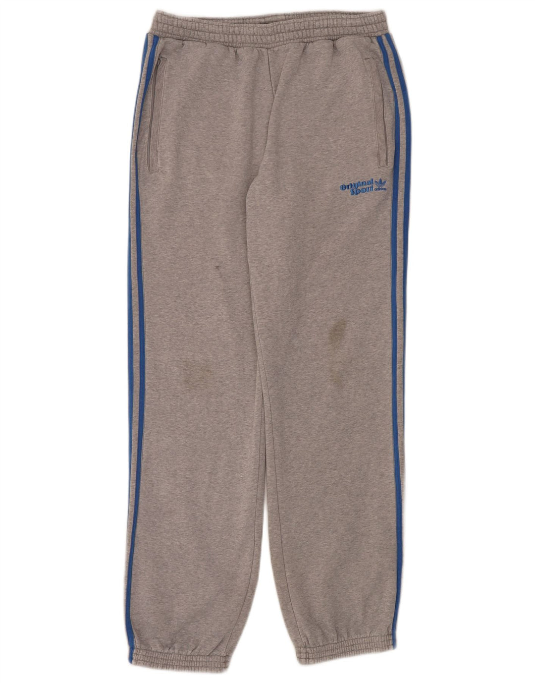 Calça de treino masculina Adidas Joggers cinza médio algodão