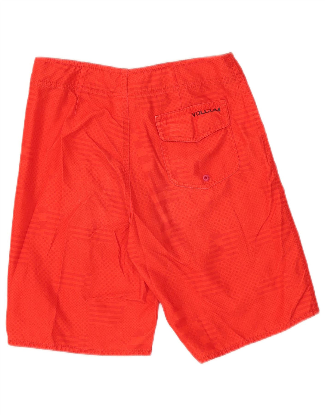 Calções de banho Volcom Boys 11-12 anos poliéster listrado vermelho
