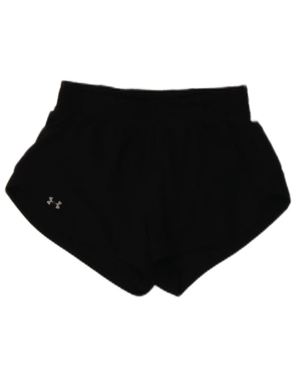 Under Armour Womens Heat Gear Sport Shorts UK 6 XS Poliéster Preto