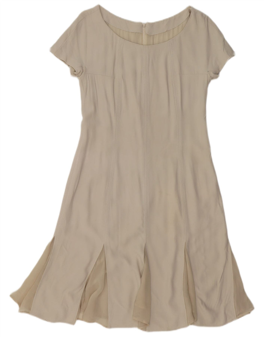 Vestido feminino vintage VINTAGE UK 12 médio branco
