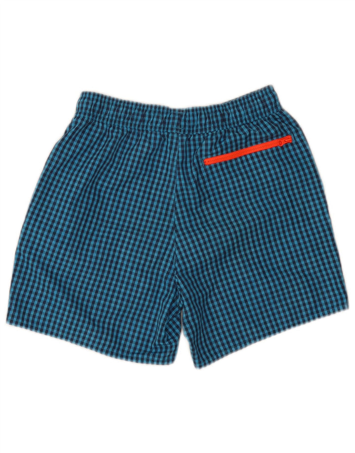 Calções de banho masculinos ADIDAS XS azul guingão poliéster