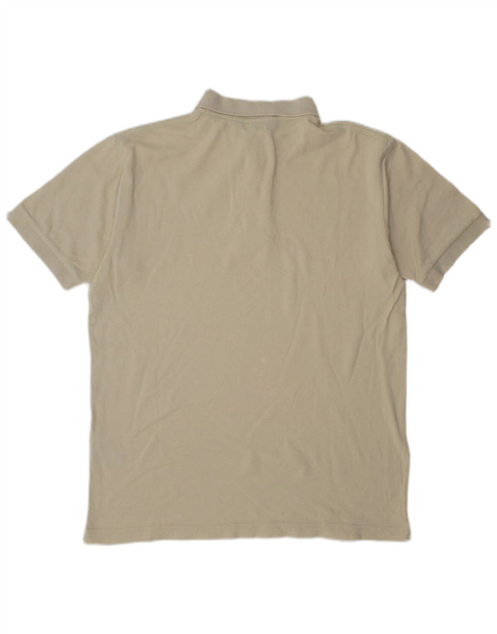 Camisa polo masculina Kappa pequena algodão bege