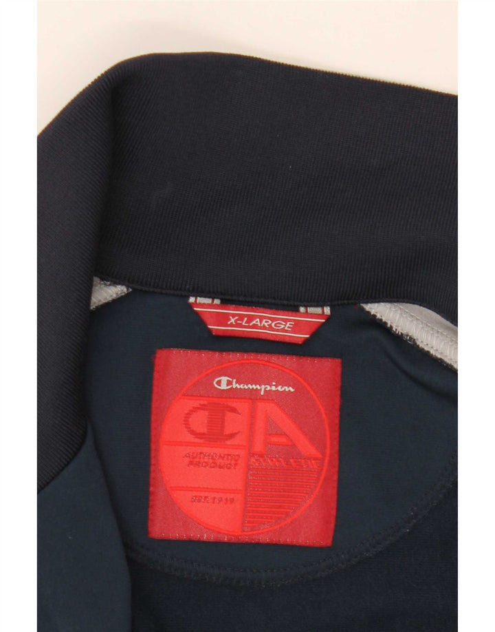 Jaqueta masculina de agasalho Champion XL azul marinho colorblock