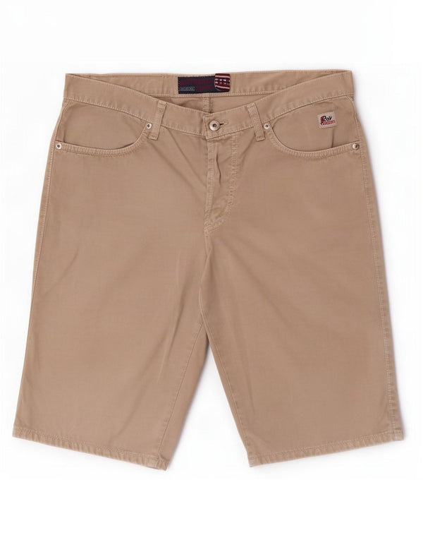 Roy Rogers Mens Casual Shorts Médio W33 Algodão Bege