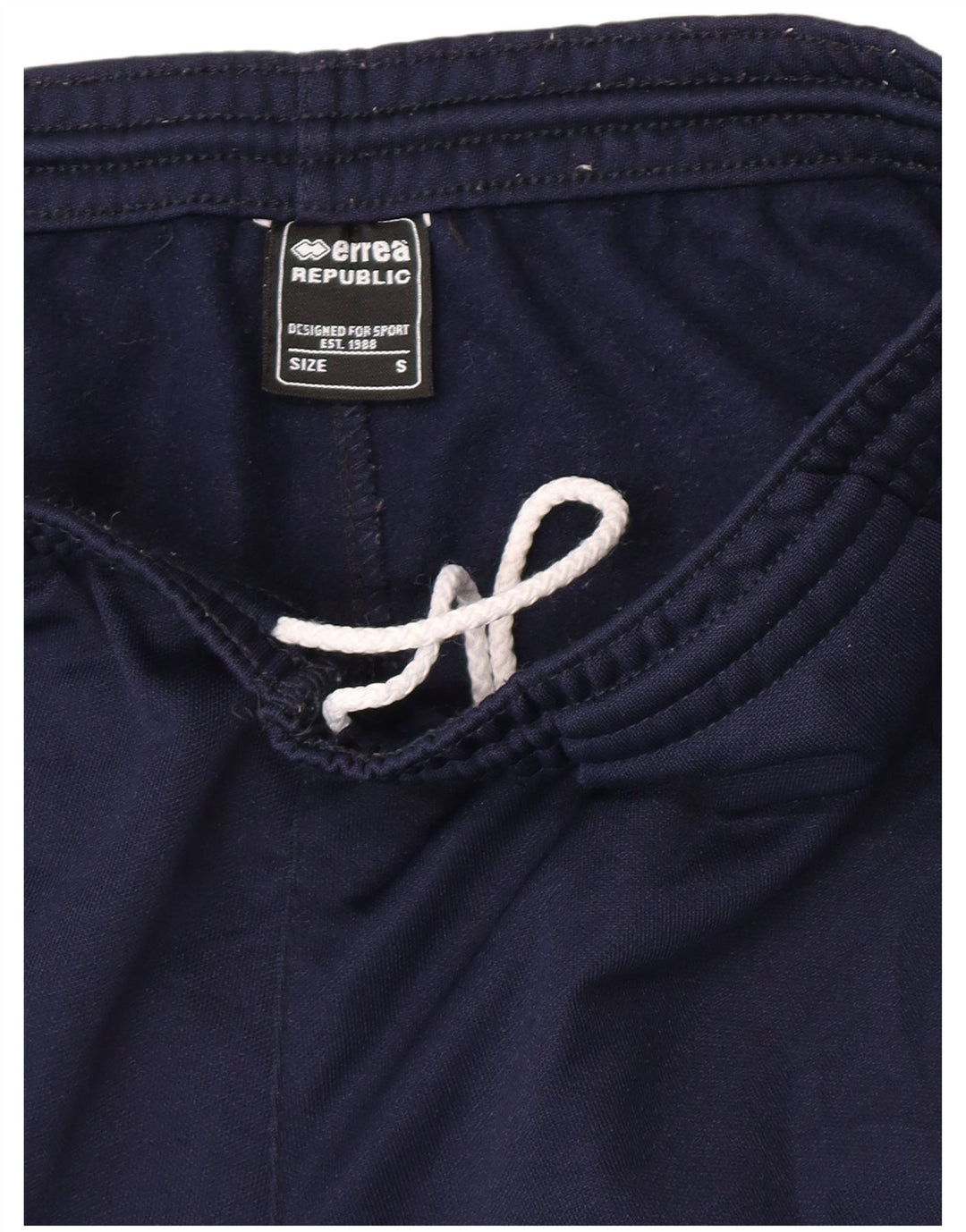 Calça feminina Errea com estampa gráfica UK 8 pequena azul marinho